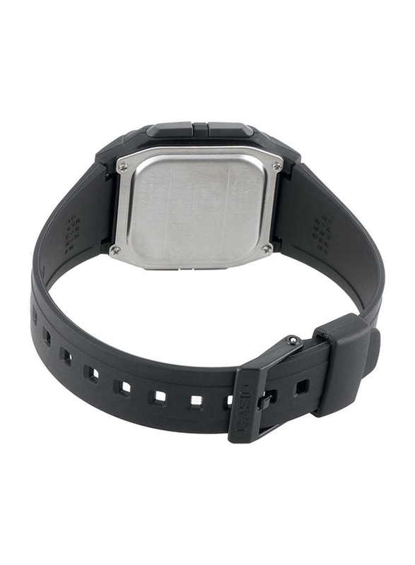 Casio Vintage Series Digital Quartz Casual Watch for Men with Plastic Band, Water Resistant, DB-36-1AV, Black-Grey