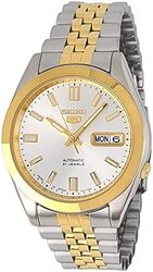 Seiko Analog Watch for Men with Stainless Steel Band, Water Resistant, SNKC38J1, Multicolour-Silver