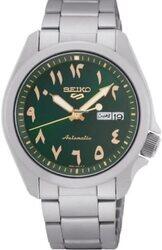 Seiko Analog Watch for Men with Stainless Steel Band, Water Resistant, SRPH49K1, Silver-Green