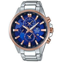 Casio Analog Watch for Men with Stainless Steel Band, Water Resistant, EFR-303PG-2AVUDF, Grey-Blue