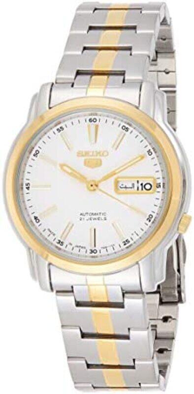 

Seiko Analog Watch for Men with Stainless Steel Band, Water Resistant, SNKL84J1, Multicolour-White