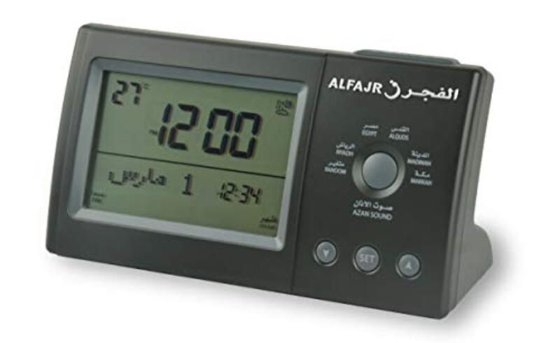 Al Fajr Indoor Table Azzan Clock, CT-01, Grey