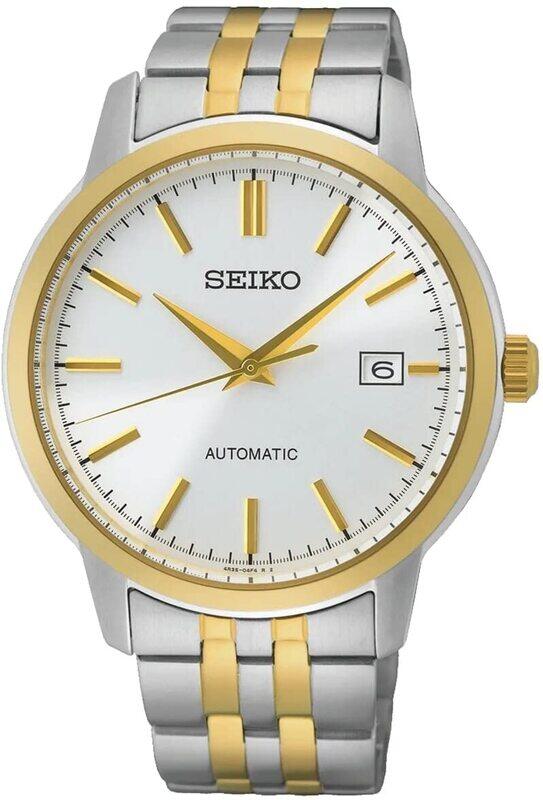 

Seiko Analog Watch for Men with Stainless Steel Band, Water Resistant, SRPH92K1, Silver-Silver