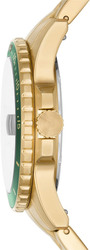 Fossil Three-Hand Date Analog Watch for Men with Stainless Steel Band, FS5950, Gold-Green