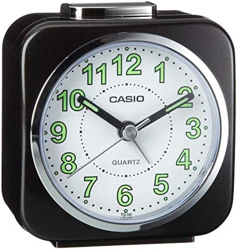 

Casio Collection Wake Up Timer Digital Alarm Clock, TQ-143S-1EF, Black