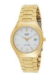 Casio Analog Watch for Men with Stainless Steel Band, Water Resistant, MTP-1170N-7A, Gold-White