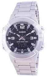 Casio Digital Watch for Men with Stainless Steel Band, AMW-870D-1AVDF, Silver-Silver