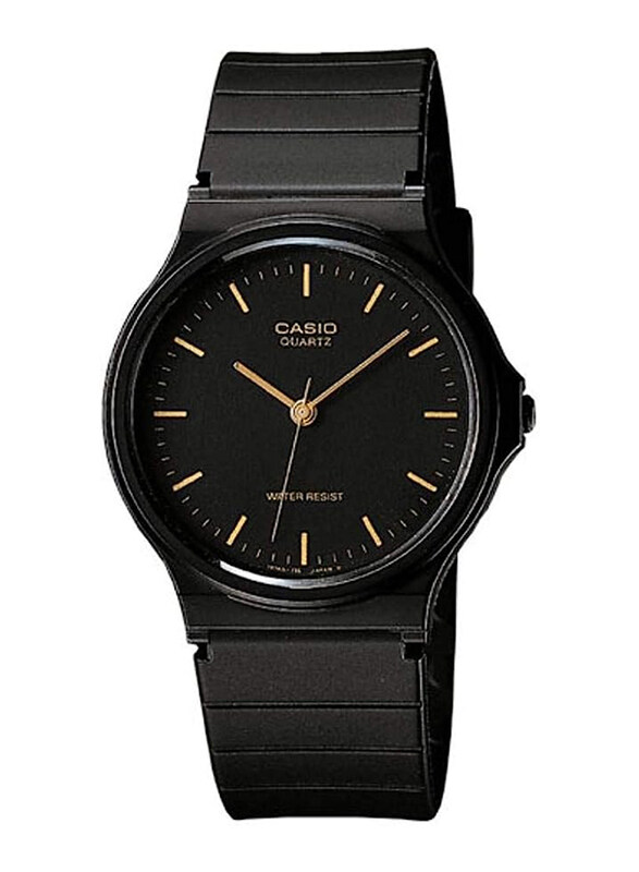 

Casio Analog Watch for Men with Resin Band, Splash Resistant, MQ-24-1B, Black/Black