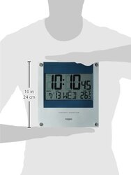 Casio Digital Indoor Wall Clock, ID-11S-2DF, Grey