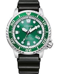 Citizen Analog Watch for Men with Resin Band, BN0158-18X, Black-Green