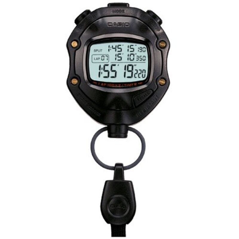 Casio Digital Stopwatch Unisex, HS-80TW-1DF, Black