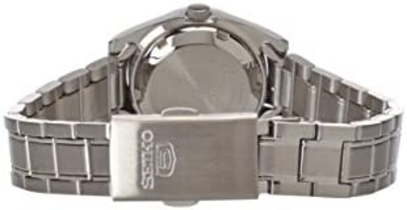 Seiko Analog Watch for Women with Stainless Steel Band, Water Resistant, SYMK25J1, Silver-Black