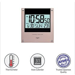 Casio Digital Indoor Clock, ID-11S-1DF, Grey