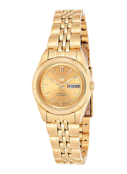 Seiko Quartz Analog Watch for Women with Stainless Steel Strap, Water Resistant, SYMA38K1, Rose Gold