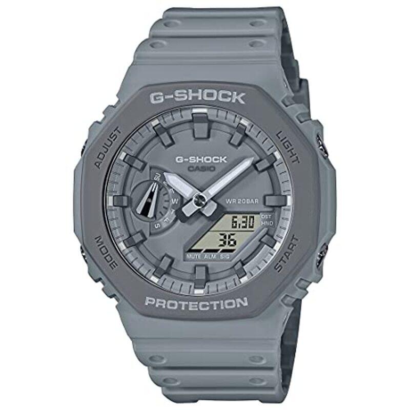 Casio Analog/Digital Watch for Men with Resin Band, GA-2110ET-8ADR, Grey-Grey