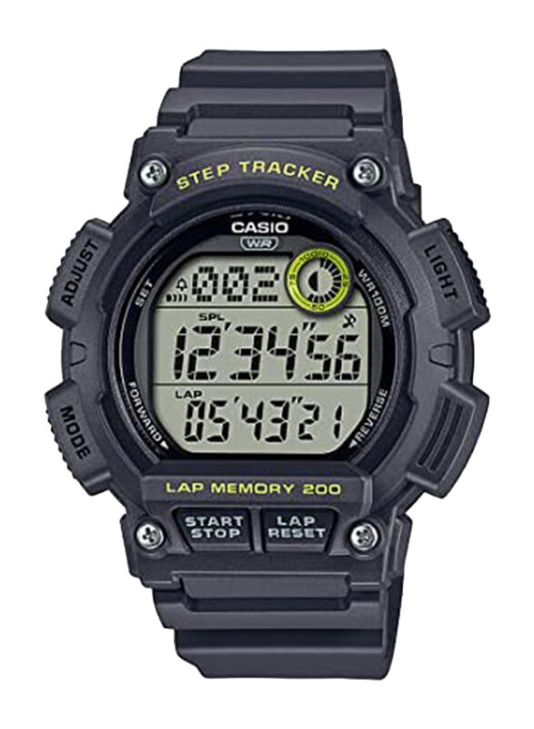 

Casio Youth Dial Digital Watch for Men with Resin Band, Water Resistant, WS-2100H-8AVDF, Black-Grey