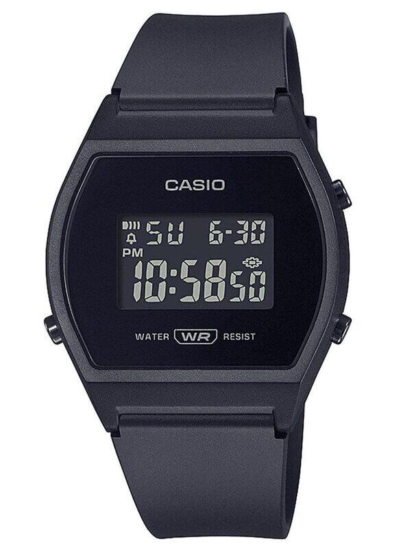 

Casio Digital Watch for Women with Plastic Band, Water Resistant, LW-204-1BEF, Black-Black