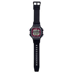 Casio Digital Watch for Men with Resin Band, DW-291H-1BVDF (I117), Black-Red
