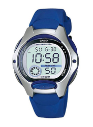 Casio Digital Watch for Women with Resin Band, Water Resistant, LW-200-2AVDF (CN), Blue-Grey