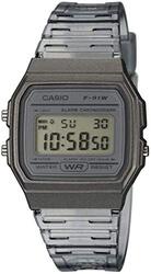 Casio Digital Watch for Men with Resin Band, F-91WS-8EF, Grey-Silver