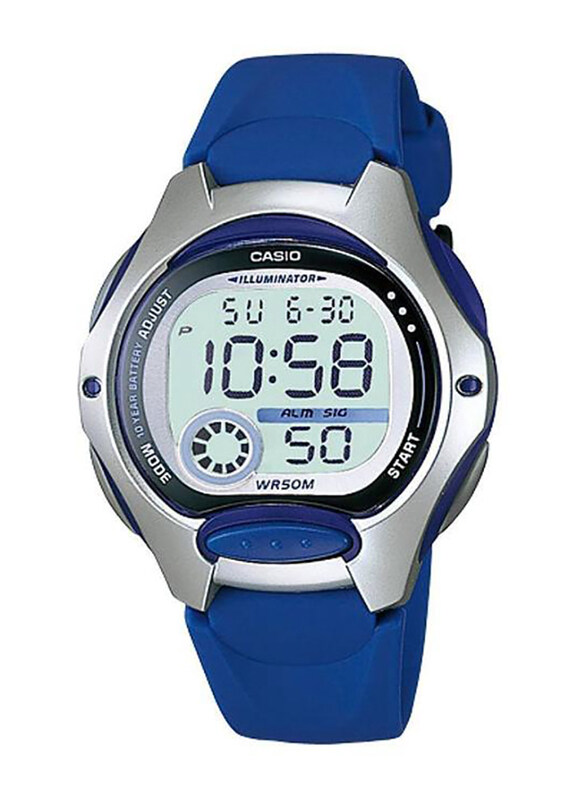 

Casio Digital Watch for Women with Resin Band, Water Resistant, LW-200-2AVDF (CN), Blue-Grey