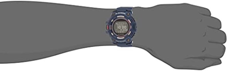 Casio Digital Watch for Men with Resin Band, GBD-100-2DR (G1041), Blue-Blue