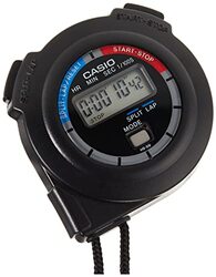 Casio Digital Dial Synthetic Band Unisex Stopwatch, Hs-3V-1Rdt, Black