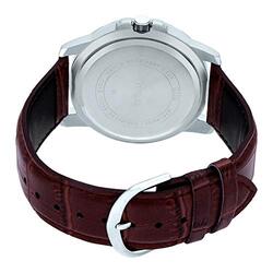 Casio Analog Watch for Men with Leather Band, Water Resistant, MTP-VD01L-1BVUDF, Black-Brown
