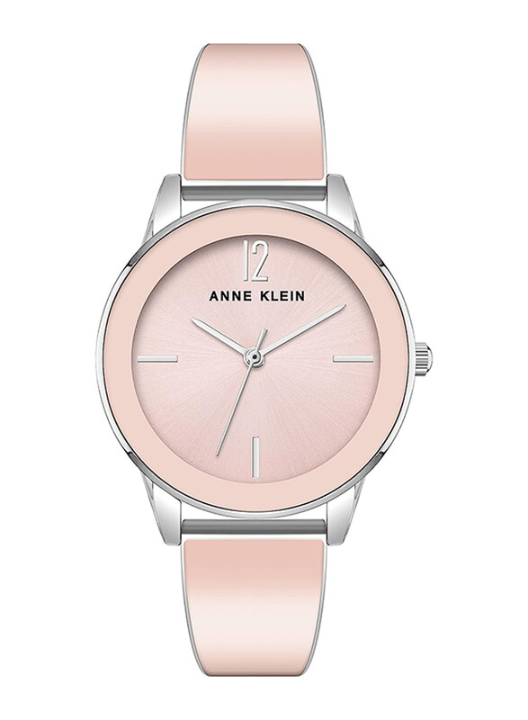 

Anne Klein Analog Watch for Women with Stainless Steel Band, Water Resistant with Chronograph, AK3931PKSV, Pink-Silver
