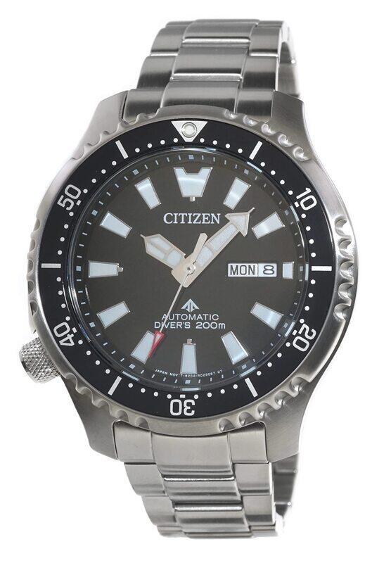 

Citizen Promaster Marine Analog Watch for Men with Stainless Steel Band, Water Resistant, NY0130-83E, Black-Silver