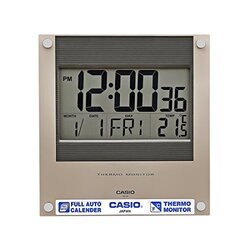 Casio Digital Indoor Clock, ID-11S-1DF, Grey