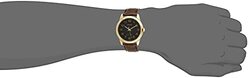 Casio Analog Watch for Men with Plastic Band, MTP-V001GL-1BUDF, Brown-Black