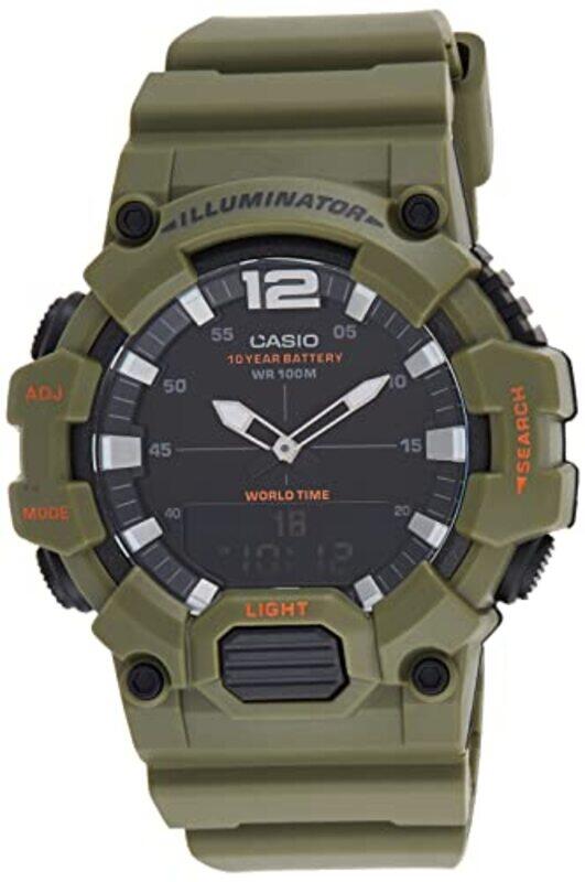 

Casio Analog/Digital Watch for Men with Resin Band, HDC-700-3A2VDF (D178), Green-Black