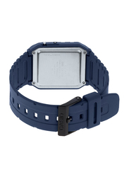 Casio Vintage Youth Digital Quartz Unisex Watch with Resin Band, Water Resistant, CA-53WF-2BDF, Blue-Black