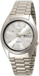 Seiko Analog Watch for Men with Stainless Steel Band, Water Resistant, SNXS73, Silver