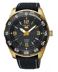 Seiko Analog Watch for Men with Nylon Band, SRPB86J1, Black-Black