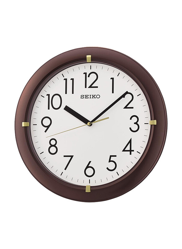 

Seiko Wall Clock, QXA716BLS, Brown