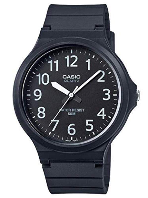 

Casio Analog Watch for Men with Resin Band, MW-240-1BVEF, Black-Black