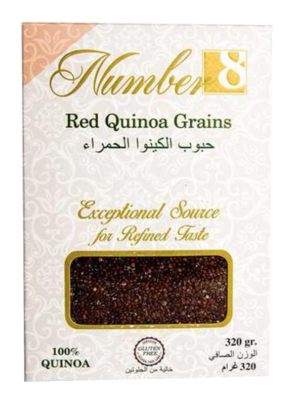 Number Eight Conventional Red Quinoa Grains, 320g