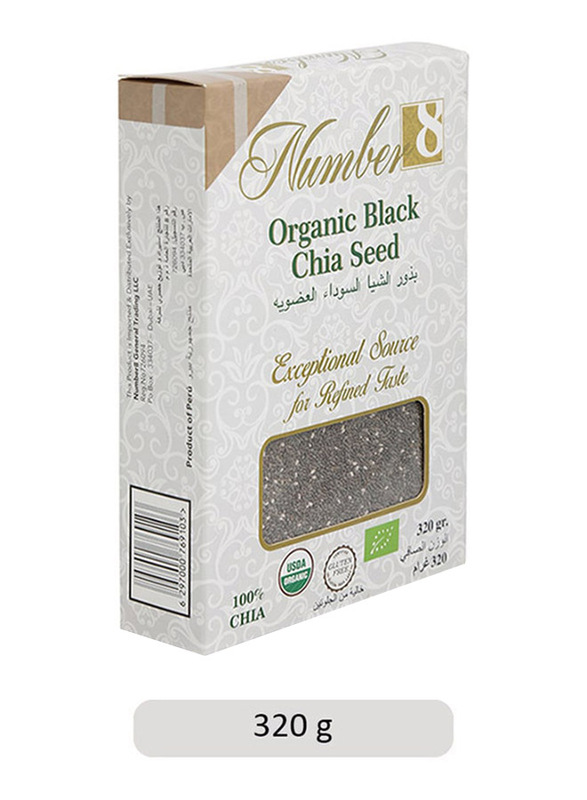 Number 8 Organic Black Chia Seed, 320g