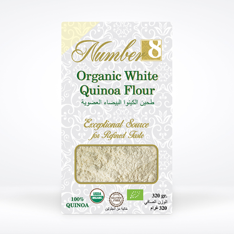 Number8 Organic White Quinoa Flour, 320g