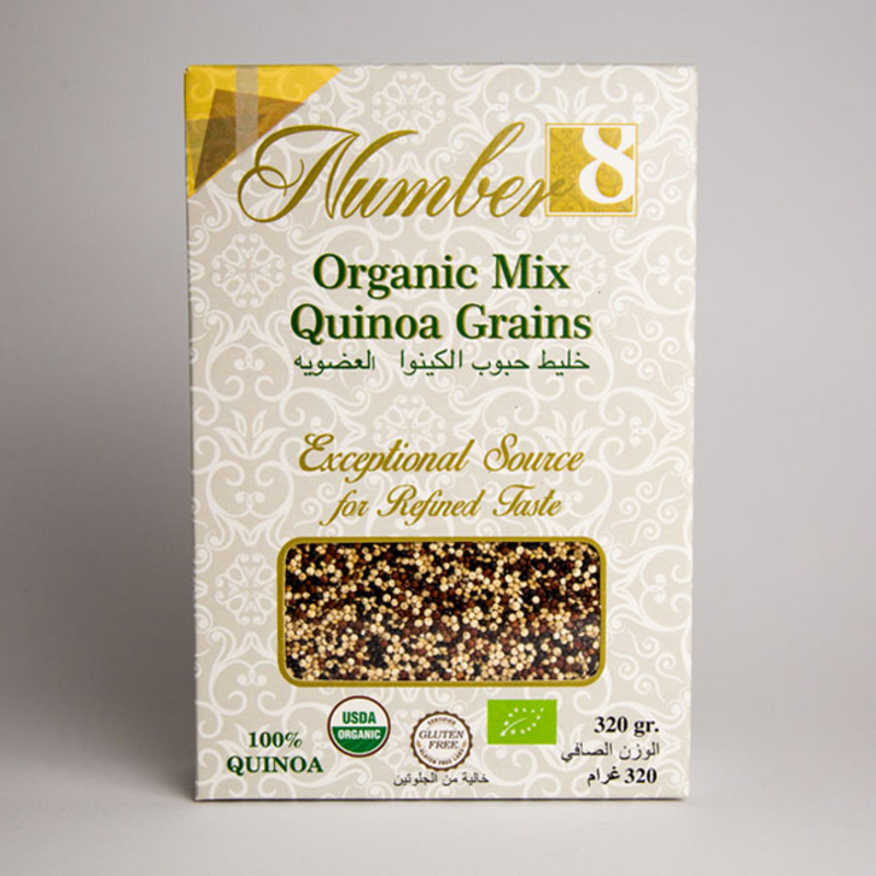 

Number Eight Organic Mix Quinoa Grains, 320g