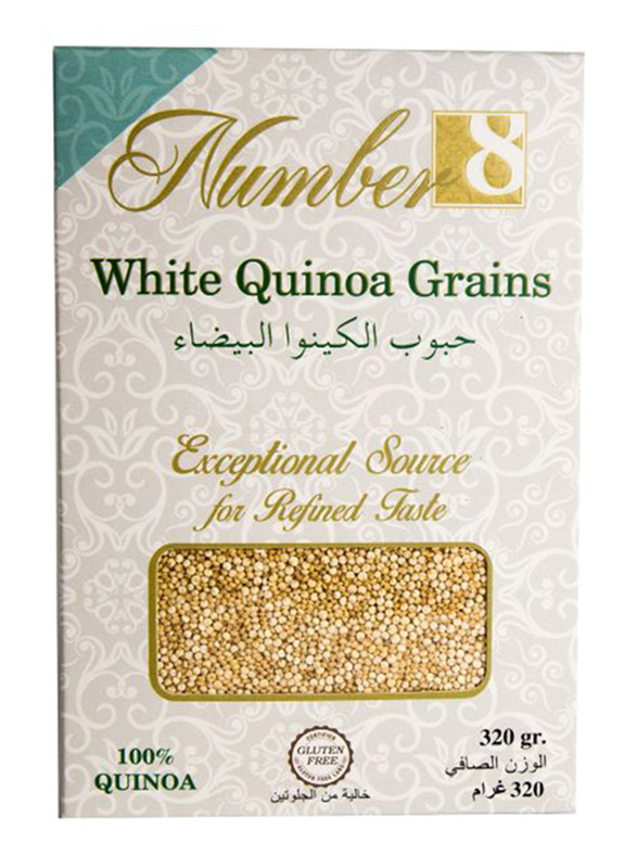 Number Eight Conventional White Quinoa Grains, 320g