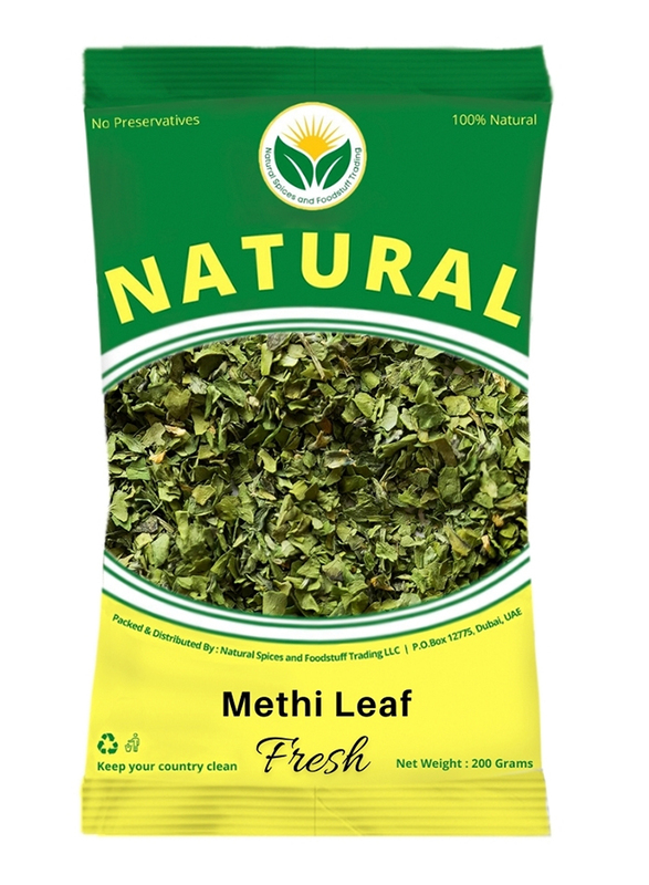 Natural Spices Methi Leaf Fenugreek Leaves, 200g