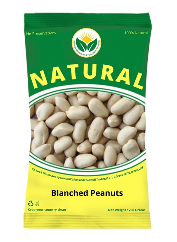 Natural Spices Peanut Fresh Blanched Without Skin, 250g