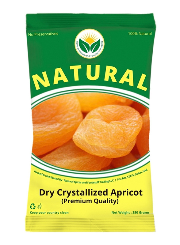 Natural Spices Dry Crystallized Apricot Dried Fruit, 350g