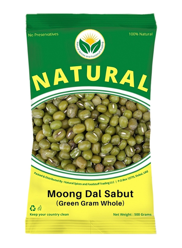 Natural Spices Moong Dal Whole Green, 500g