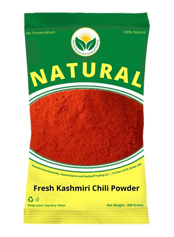 Natural Spices Fresh Kashmiri Chilli Powder, 200g