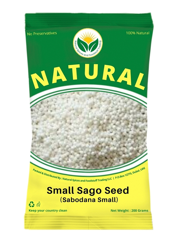 Natural Spices Small Sabodana Sago Seed, 200g