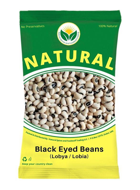 Natural Spices Premium Black Eyed Beans Lobiya, 2 Kg